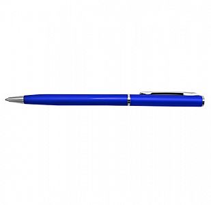 Ручка шариковая BL металлическая, поворотный механизм, метал. клип, синий корпус